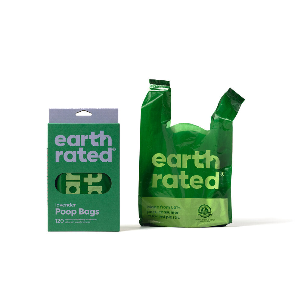 Earth Rated Kotbeutel mit Griffen – 120 Beutel mit Griff, Lavendelduft