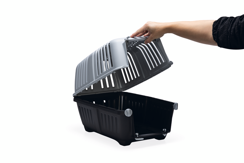 Beeztees Transportbox Praktiko Eco – Sicherer Transport für Hund, Katze & Nager
