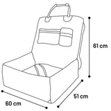 Autositz für Hunde Kayce Braun – 60 x 51 x 61 cm