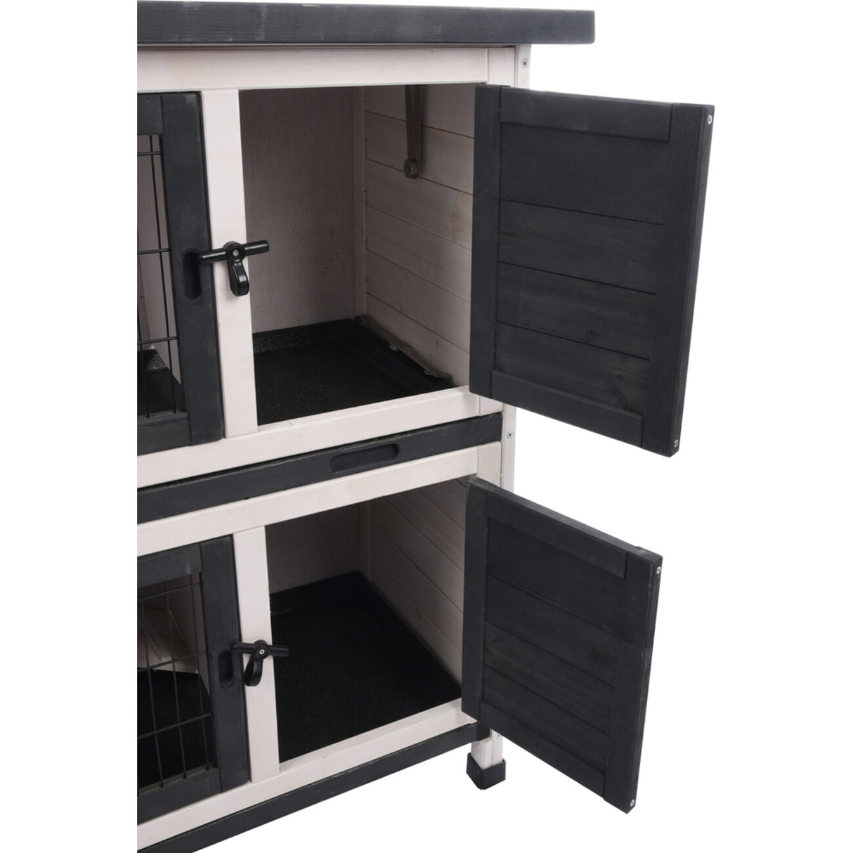 Kaninchenstall Combi 1 Rustic Grau