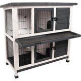 Kaninchenstall Combi 1 Rustic Grau