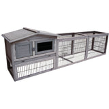 Kaninchenstall Jumbo Cottage  – Dein Traumzuhause für Mümmelmänner – 230 x 53 x 70 cm