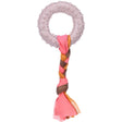 Flamingo Bunty Ring - Spielzeug für Welpen – 17 x 7,3 x 2,1 cm