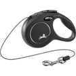 flexi NEW CLASSIC Seil Rollleine – Mini: 3m, bis zu 8kg, schwarz