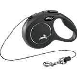 flexi NEW CLASSIC Seil Rollleine – Mini: 3m, bis zu 8kg, schwarz