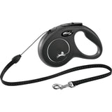 flexi NEW CLASSIC Seil Rollleine – S: 5m, bis zu 12kg, schwarz