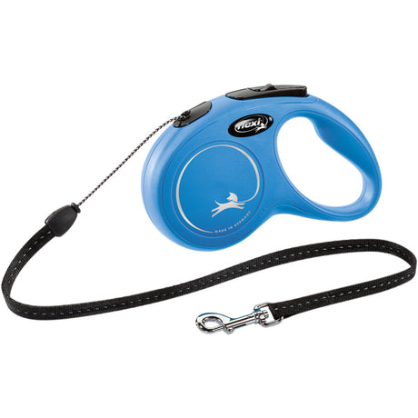 flexi NEW CLASSIC Seil Rollleine – S: 5m, bis zu 12kg, blau