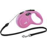 flexi NEW CLASSIC Seil Rollleine – S: 5m, bis zu 12kg, pink