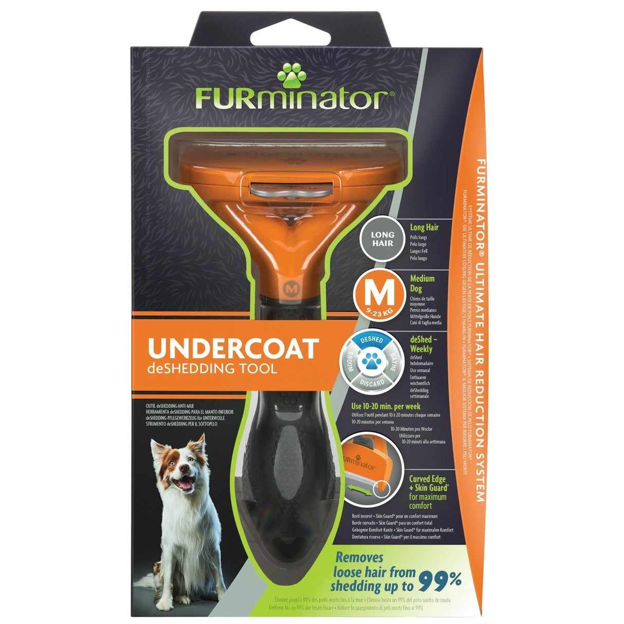 FURminator Hund Unterwolle Langhaar
