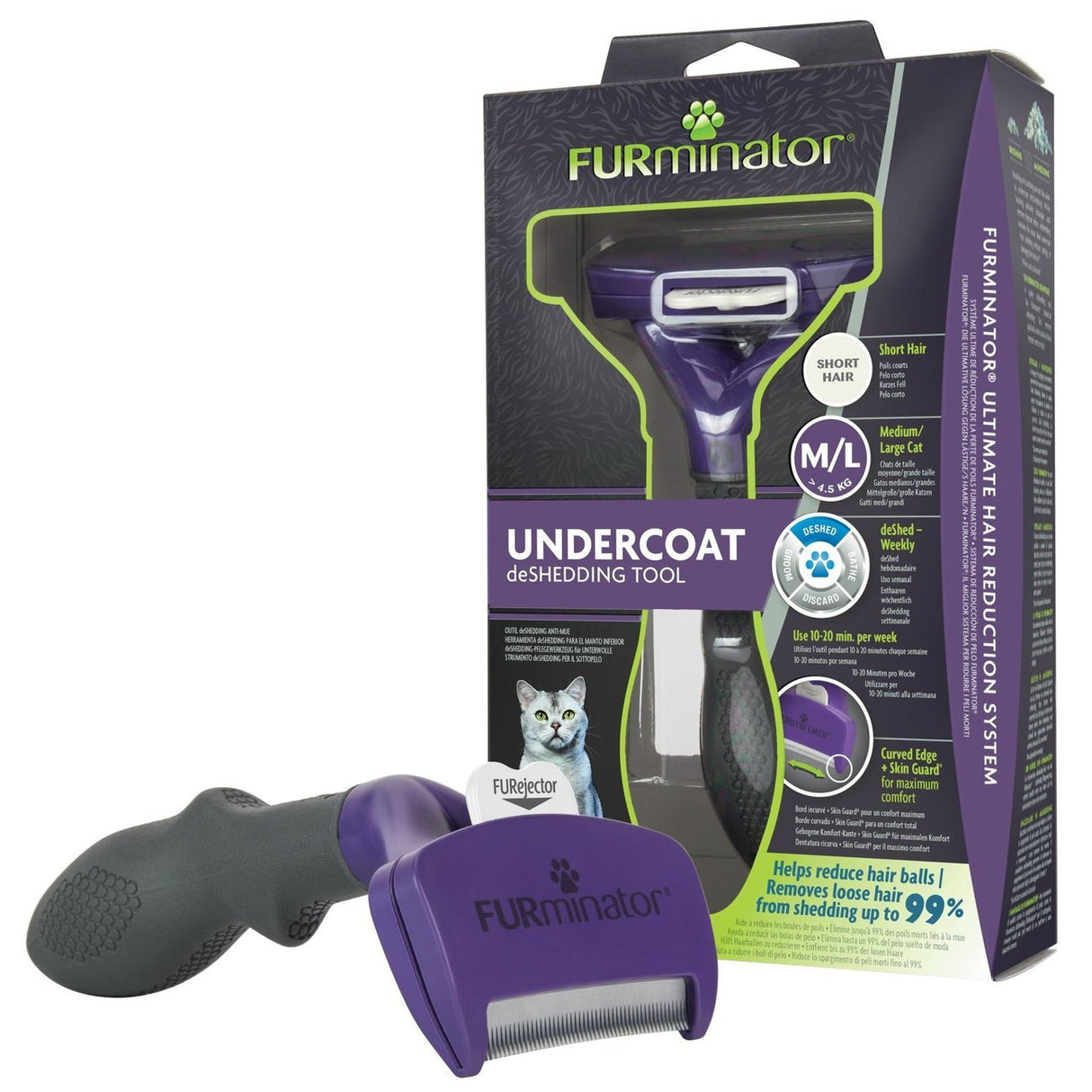 FURminator® Katzen-Fellpflegewerkzeuge Kurzhaar