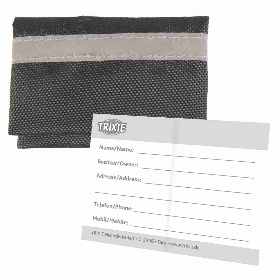 Halsbandtasche für Adresse, Hund – Nylon, 5,5 x 4 cm