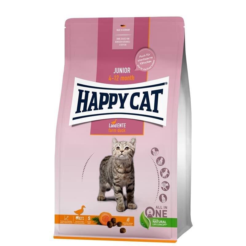 Happy Cat Young Junior Land Ente Katzenfutter