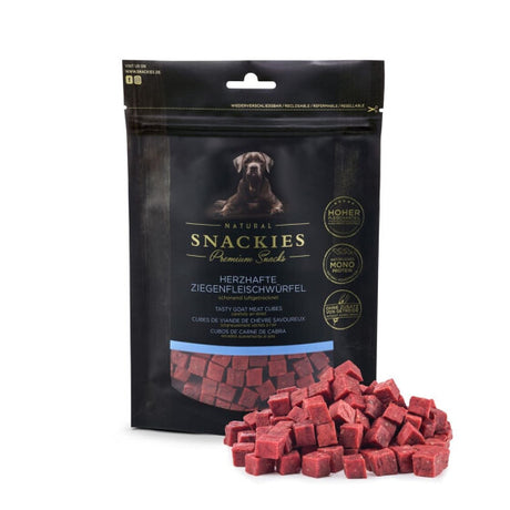 Snackies Herzhafte Ziegen Snacks für Hunde – Getreidefrei & Monoprotein