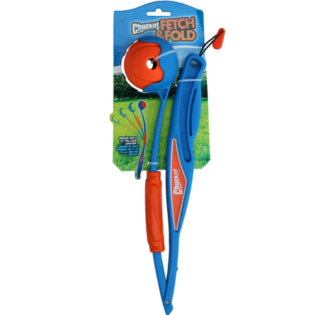 Chuckit! Fetch & Fold Launcher Original - Der ultimative Spielspaß für deinen Hund! – Original 36 cm / 63 cm