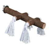 Holz Sitzstange mit Tau für Vogelkäfig
