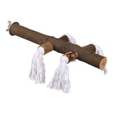Holz Sitzstange mit Tau für Vogelkäfig