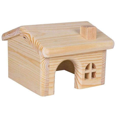 Holzhaus ohne Klammern und Nägel für Hamster und Mäuse – 15 x 11 x 15 cm