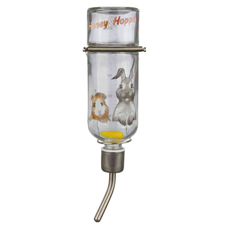 Honey & Hopper Glastränke für Kleintiere – Glas, 250 ml, Meerschweinchen