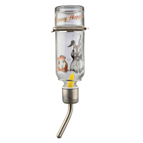 Honey & Hopper Glastränke für Kleintiere – Glas, 125 ml, Mäuse, Hamster