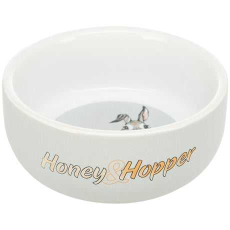Honey &  Hopper Keramiknapf für Kleintiere – 250 ml, ø 11 cm, zufällige Farbe
