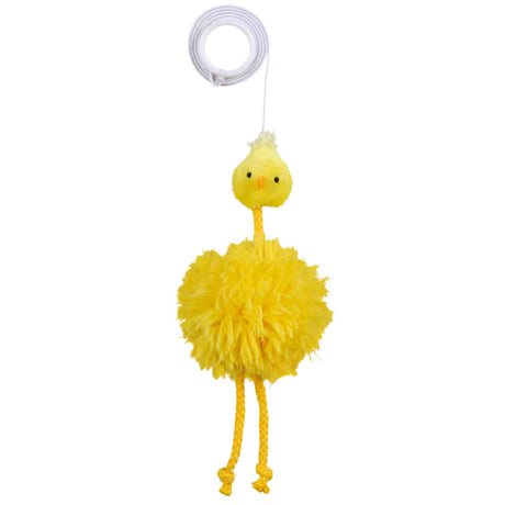 Huhn am Gummiband Katzenspielzeug – 20 cm