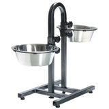 Hundebar mit 2 Edelstahlnäpfen