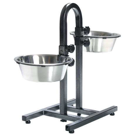 Hundebar mit 2 Edelstahlnäpfen