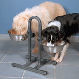 Hundebar mit 2 Edelstahlnäpfen