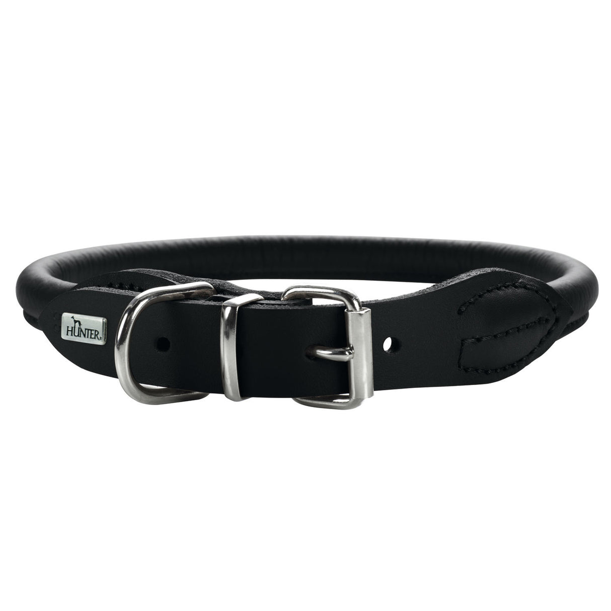 Hunter Hundehalsband Round & Soft Leder