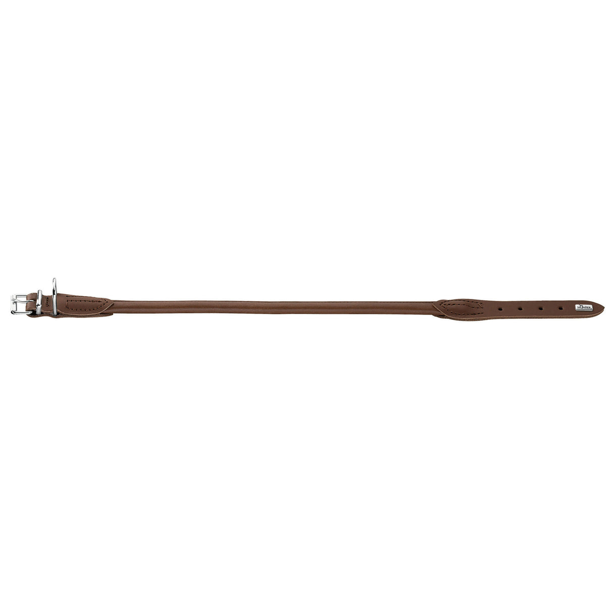 Hunter Hundehalsband Round & Soft Leder