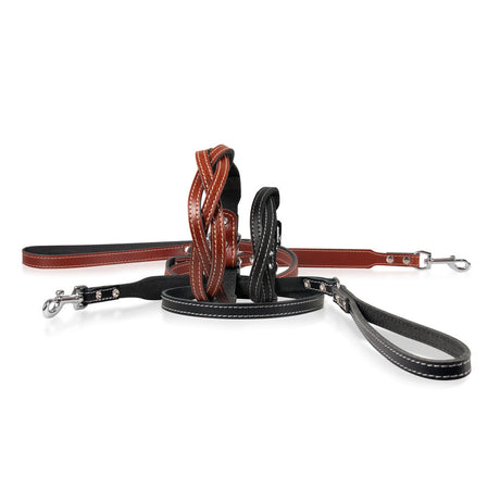Hundeleine Twist aus Leder