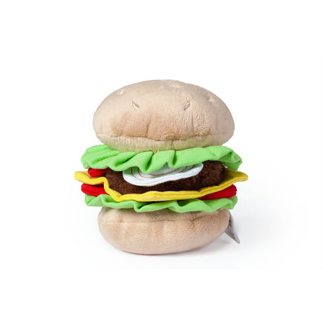 Hundespielzeug aus Plüsch Burger – L: 14 cm B: 12.5 cm H: 11 cm