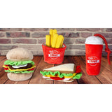 Hundespielzeug aus Plüsch Burger