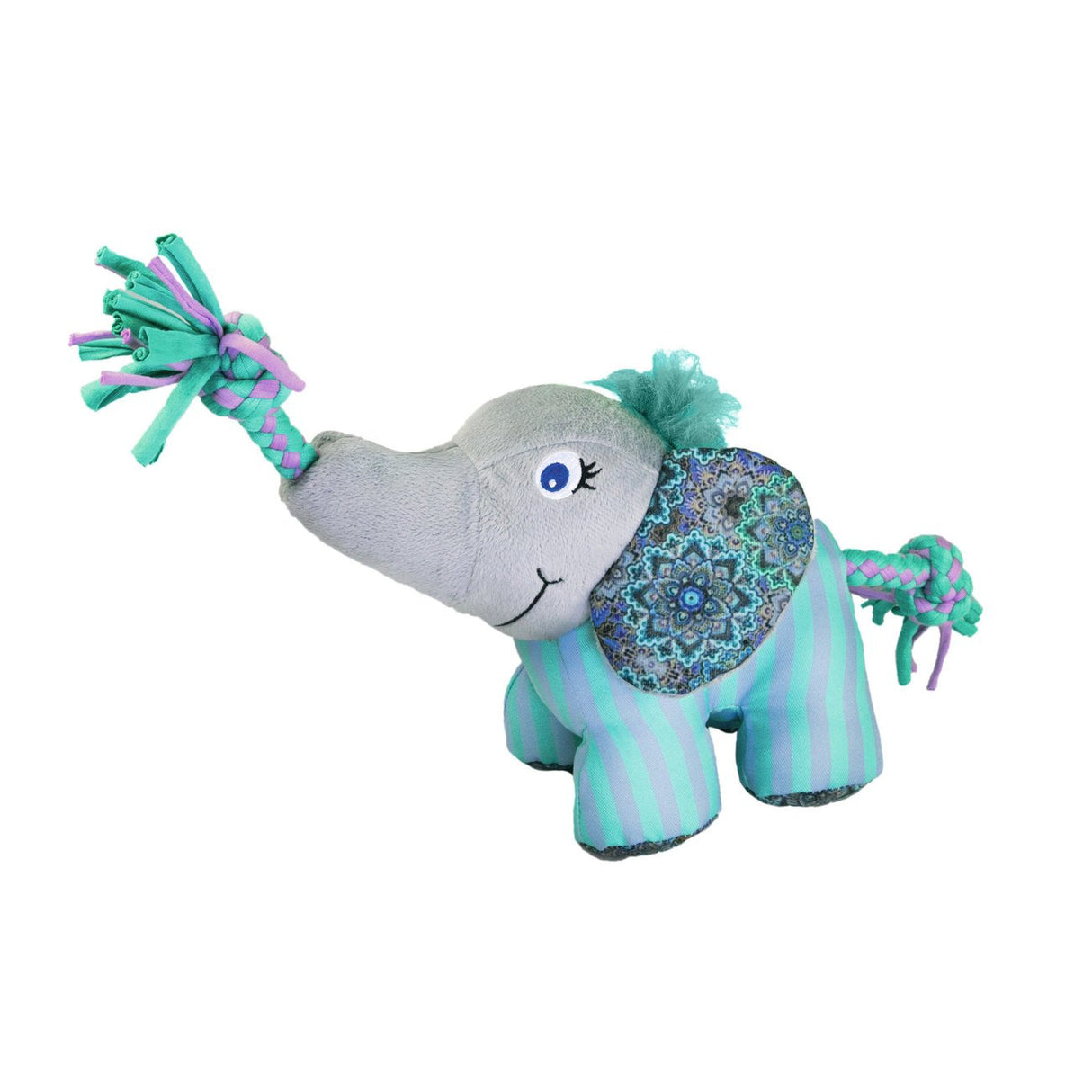Hundespielzeug KONG Knots Carnival – Elefant, 18 cm