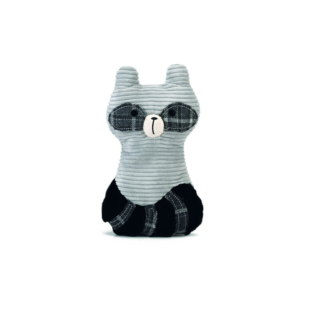 Hundespielzeug Plüsch Textil – Waschbär 25,5 cm, grau