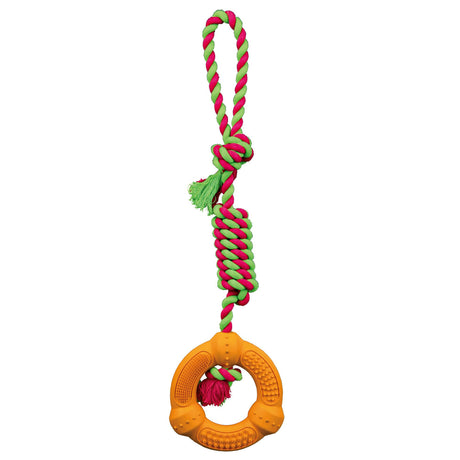 Hundespielzeug Ring am Tau