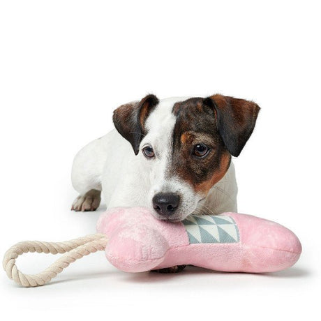 Hunter Hundespielzeug Salima – Knochen rosa, 18 cm