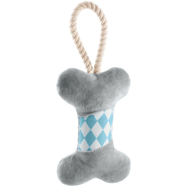 Hunter Hundespielzeug Salima – Knochen grau, 18 cm