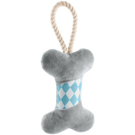 Hunter Hundespielzeug Salima – Knochen grau, 18 cm