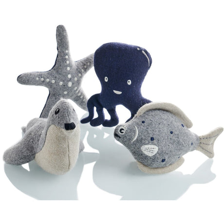 Hundespielzeug Skagen – Seestern, 20 cm, grau/blau