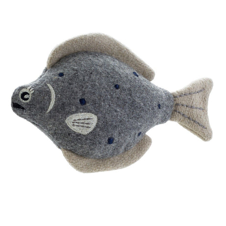 Hundespielzeug Skagen – Steinbutt, 21 cm, grau