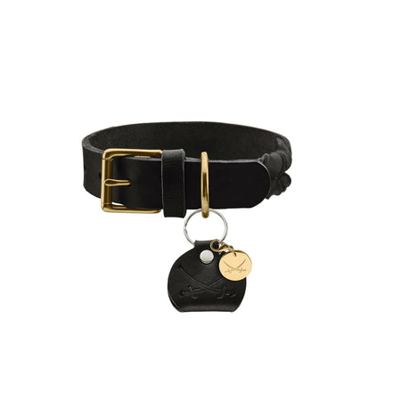 Hunter Leder Halsband Sansibar Solid