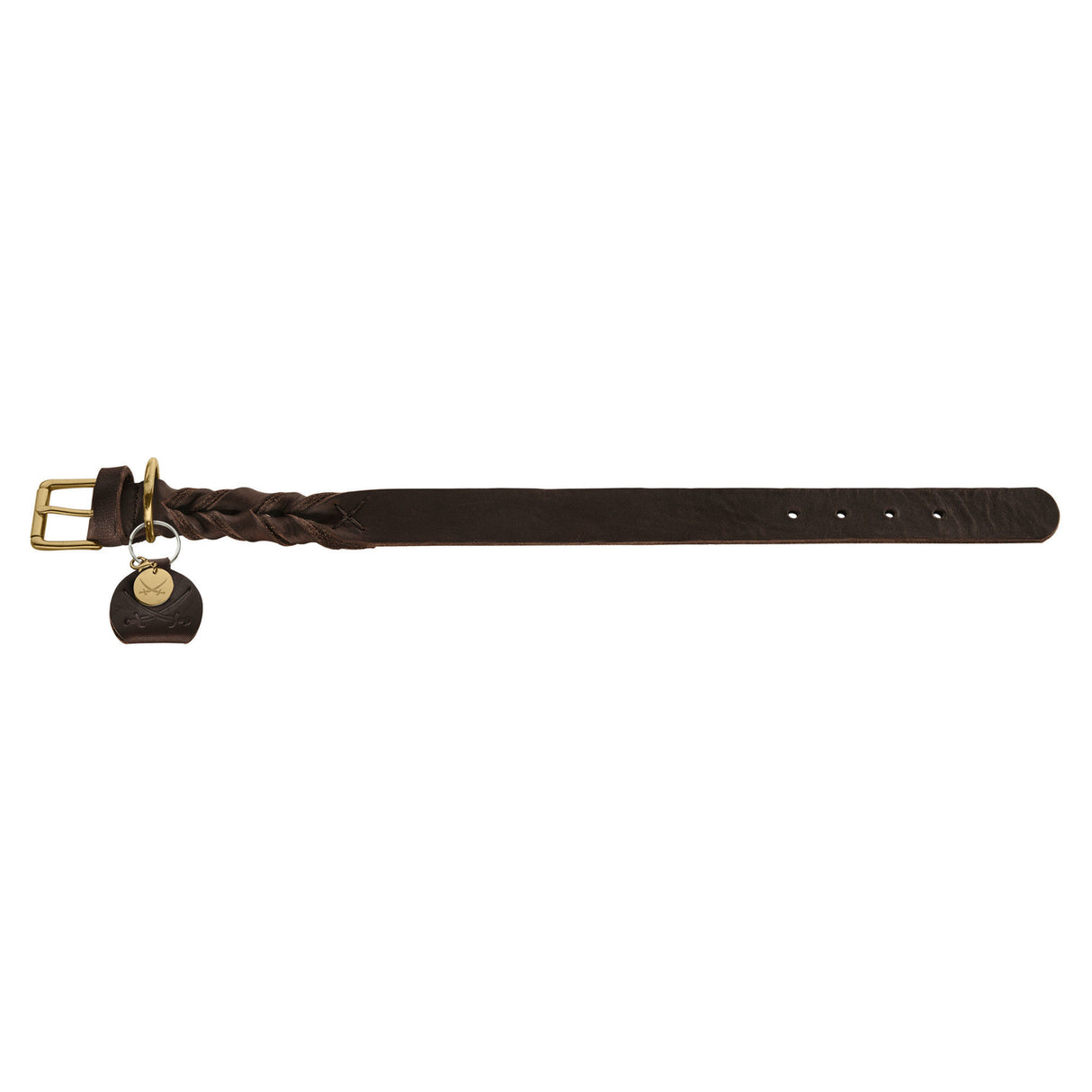 Hunter Leder Halsband Sansibar Solid