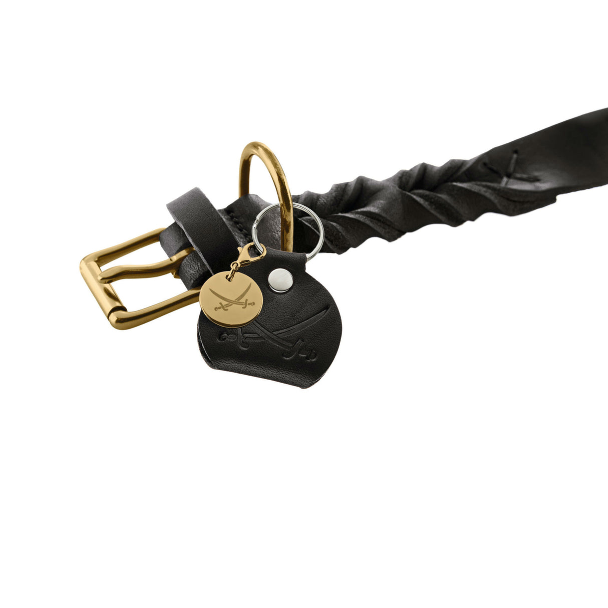 Hunter Leder Halsband Sansibar Solid