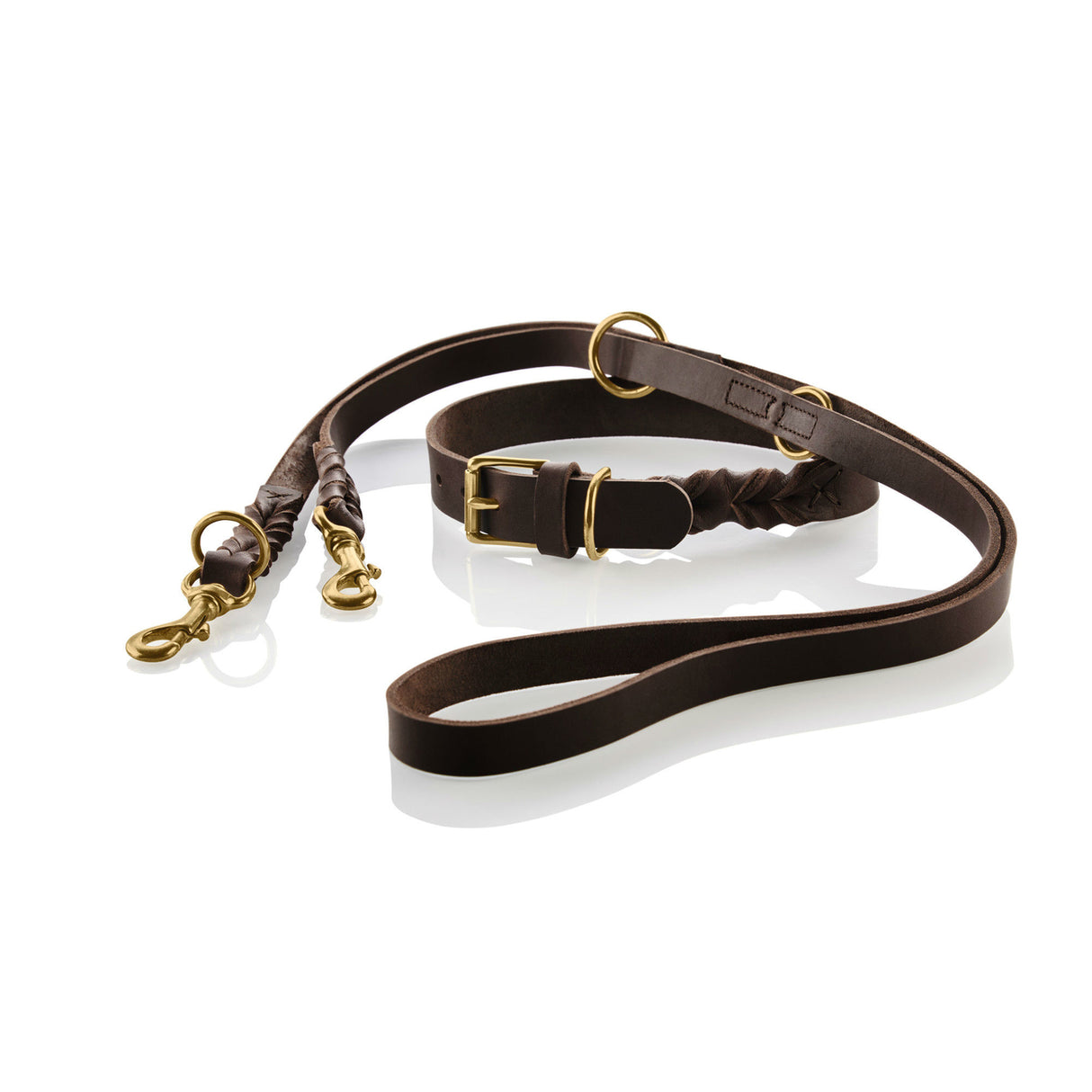 Hunter Leder Halsband Sansibar Solid