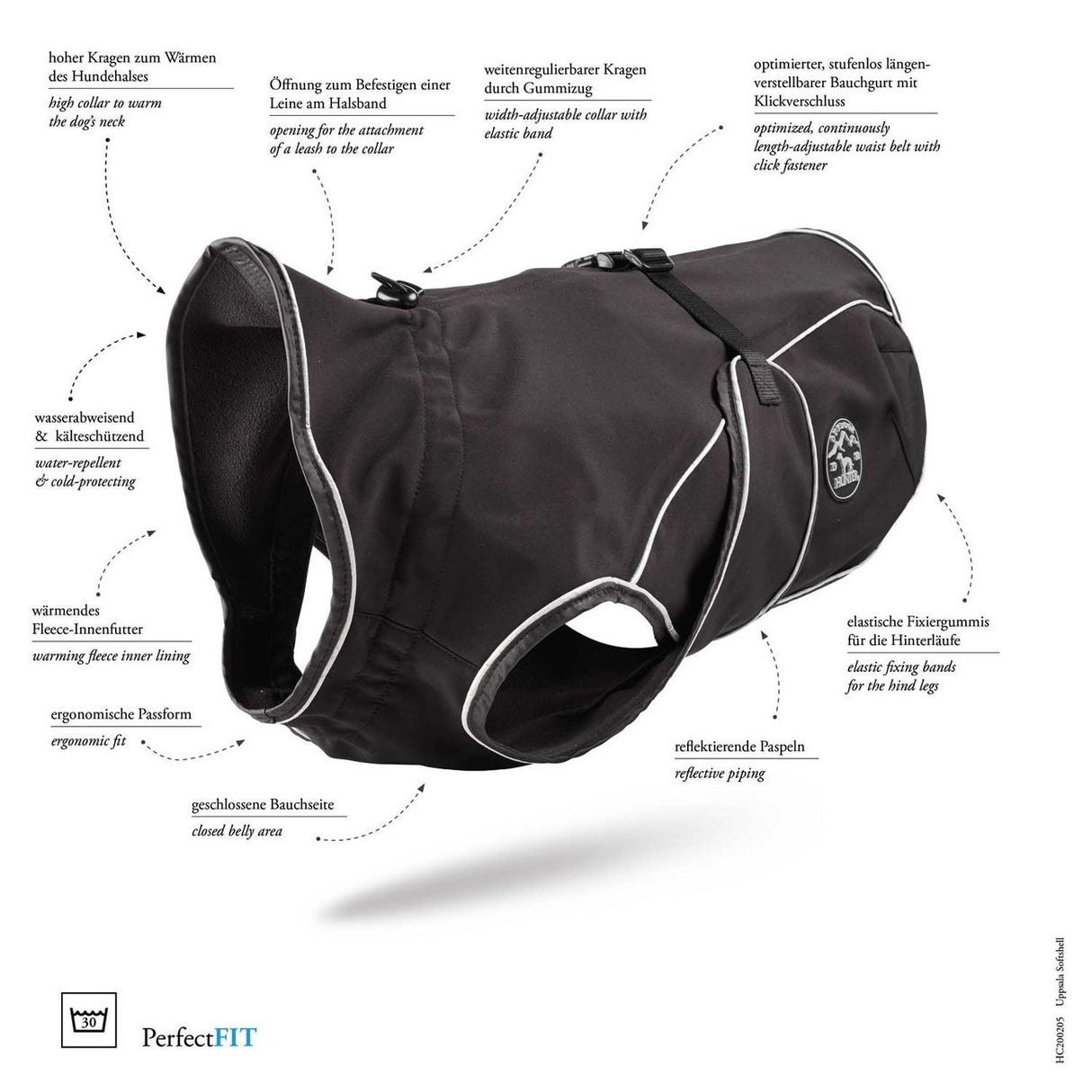 HUNTER Softshell Hundemantel Uppsala