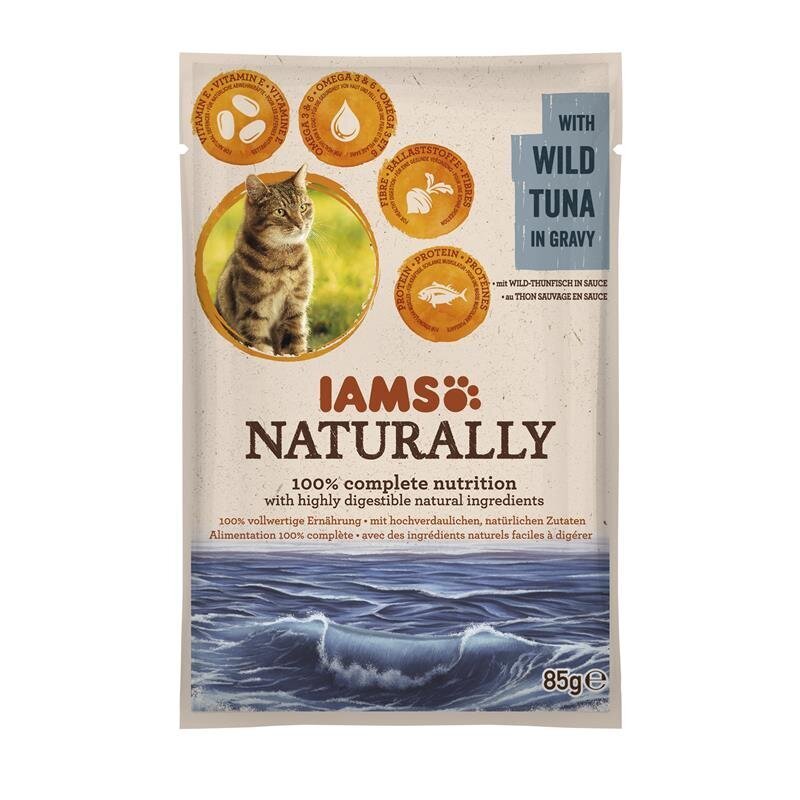 Naturally Adult Nassfutter – Wilder Thunfisch in Soße, 85 g
