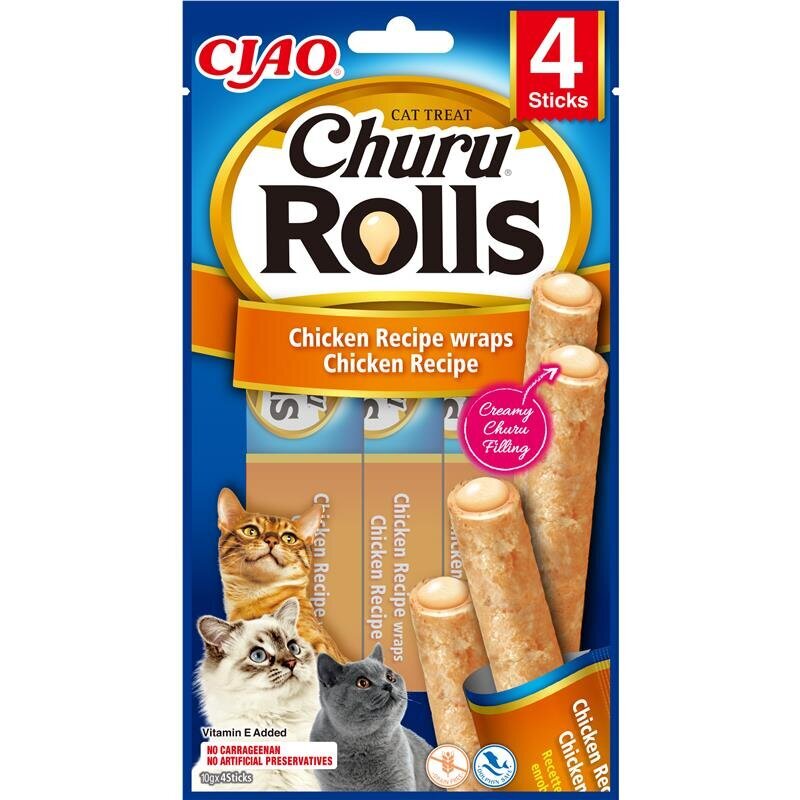 Inaba Cat Churu Rolls Katzensnack – Huhn 4 x 10g