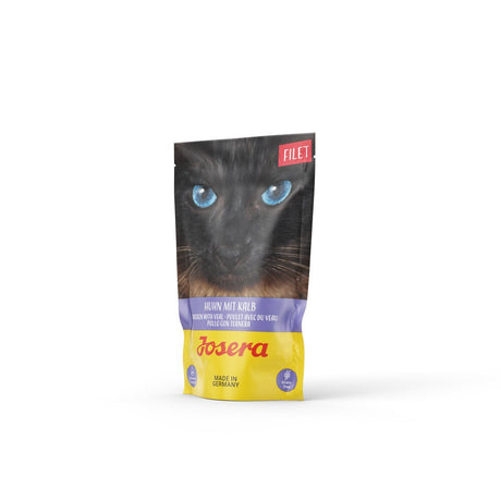 Josera Cat Filet Nassfutter für Katzen – Huhn mit Kalb 16x70 g