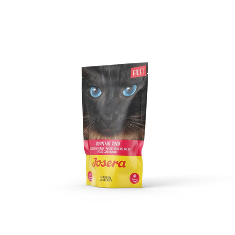 Josera Cat Filet Nassfutter für Katzen – Huhn mit Rind 16x70 g